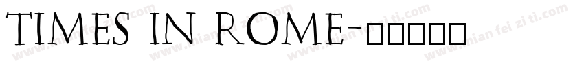 times in Rome字体转换